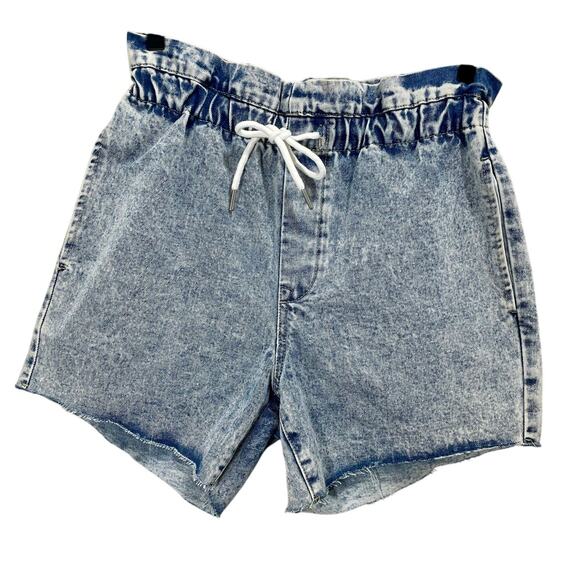 NEW Blank NYC Love On Top High Waist Acid Wash Paperbag Cutoff Shorts Size 27 - Picture 8 of 8
